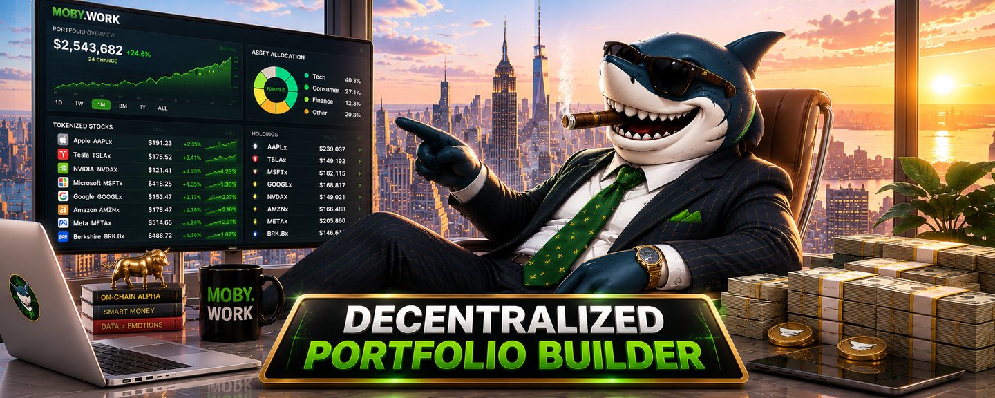 MOBY — decentralized portfolio builder for tokenized stocks